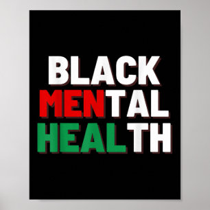 Poster Santé mentale noire S