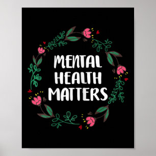 Poster Santé mentale, questions de sensibilisation Préven