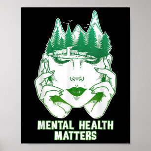 Poster Santé mentale S Sensibilisation Cerveau humain San