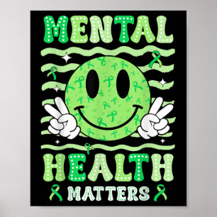 Poster Santé Mentale S Sensibilisation Sourire Visage Hom