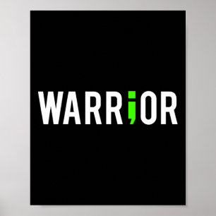 Poster Santé Mentale Semi-Colon Guerrier Cadeau De Concep