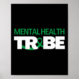 Poster Santé mentale Tribu Sensibilisation à la santé men