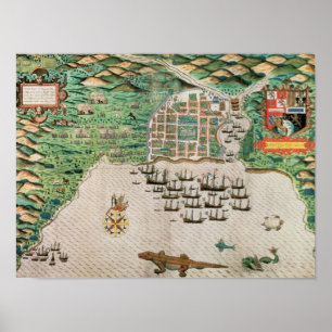Poster Santiago, Cap-Vert, 1589