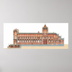 Poster Santiago de Compostela Romanesque Cathedral. 2