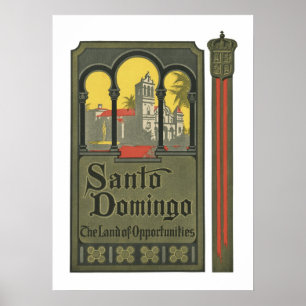 Poster Santo Domingo (toile)