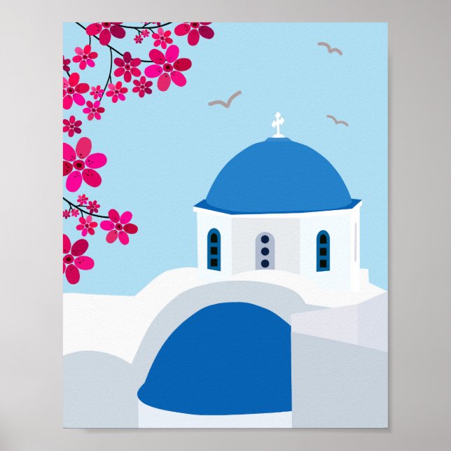 Poster Santorin 01 (Devant)