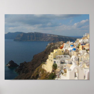 Poster Santorin sous le soleil de l'après-midi