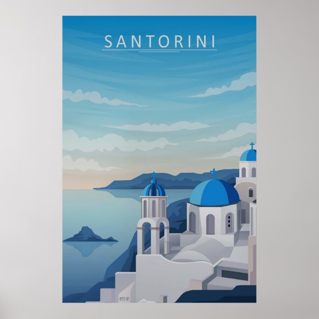 Poster Santorini (Devant)