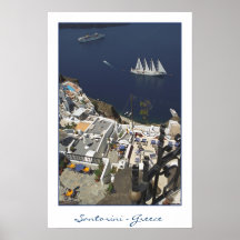 Santorini Caldiera View (photographie de film)