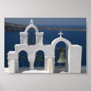Poster Santorini - cloches