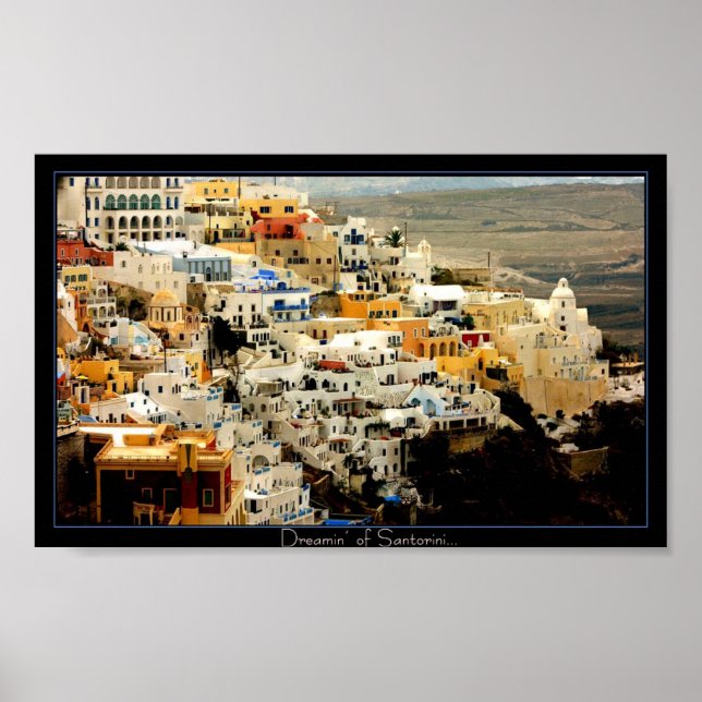 Poster Santornini II (Devant)