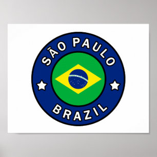 Poster São Paulo Brazil