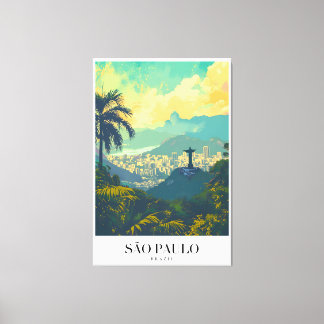 Poster Sao Paulo Vintage Voyage Canvas Print