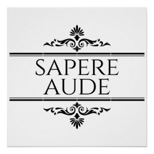 Poster Sapere Aude