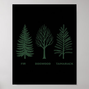 Poster Sapin Cornouiller Tamarack Pour Hommes Femmes