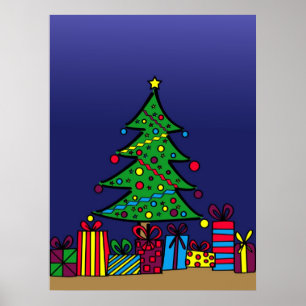 Poster sapin de Noël