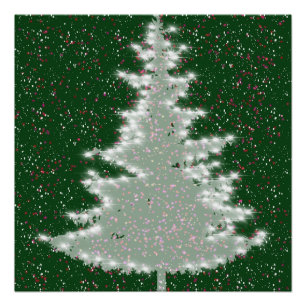Poster Sapin de Noël Enchanted Winter Glow