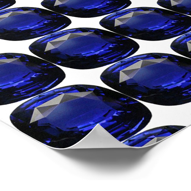 Poster Sapphire Gemstone Blue (Coin)