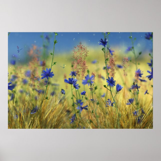 Poster Sapphire & Gold Print (Devant)