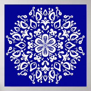 Poster Sapphire Mandala