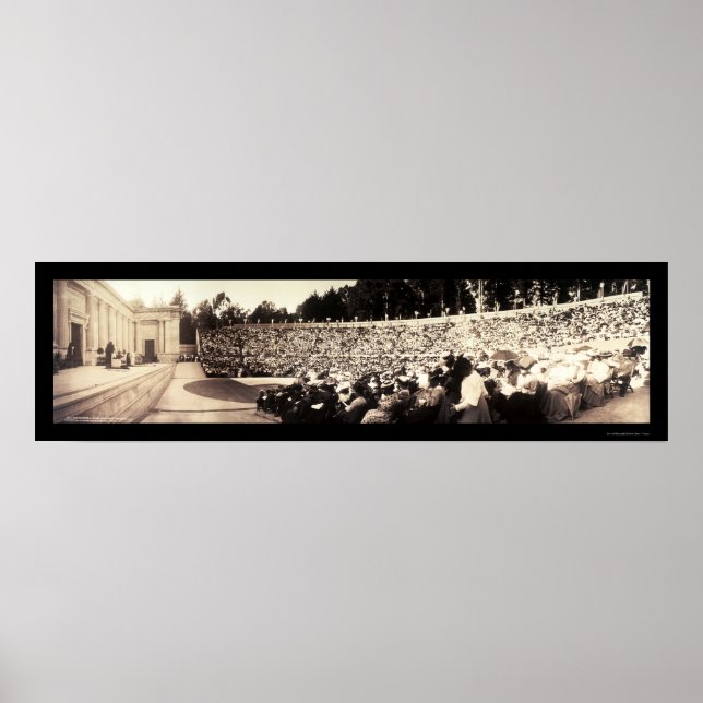 Poster Sarah Bernhardt Phedre à Berkeley CA Photo 1906 (Devant)