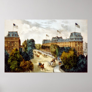 Poster Saratoga Springs - 1907
