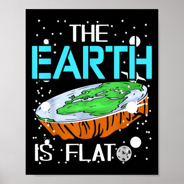 Poster Sarcastic Globe Plaisanterie sceptique Pour Les Fa (Devant)