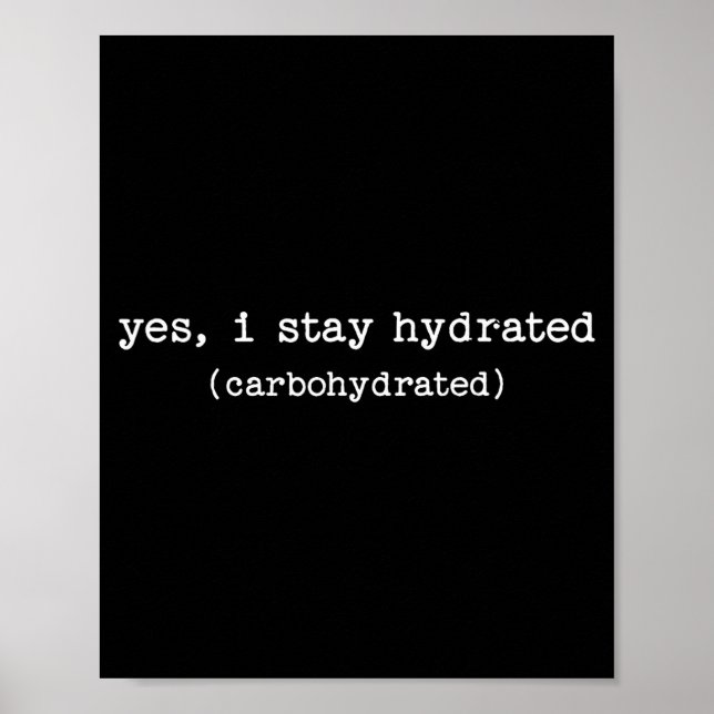 Poster Sarcastic Quote Work Saying Snarky Carbohydrate Di (Devant)