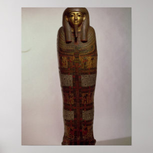 Poster Sarcophage de Nehemes Mentou, prêtre d'Amon, Egy