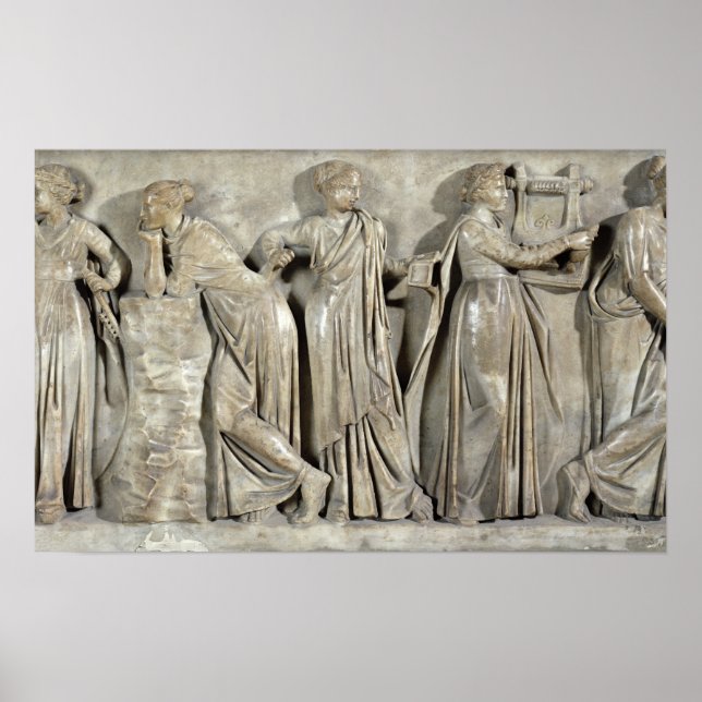 Poster Sarcophage des Muses (Devant)