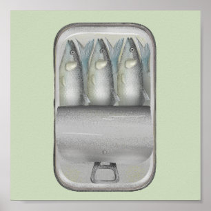 Poster Sardines dans une boîte