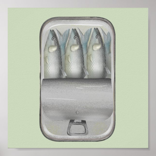 Poster Sardines dans une boîte (Devant)