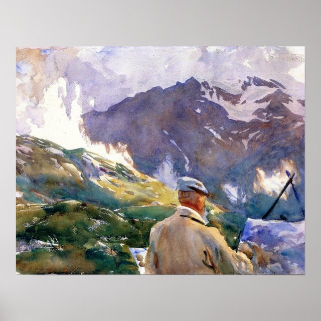 Poster Sargent - Artiste Dans Le Simplon 1909 (Devant)