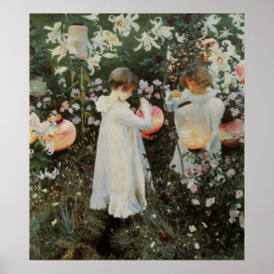 Poster Sargent Carnation Lily Lily Rose