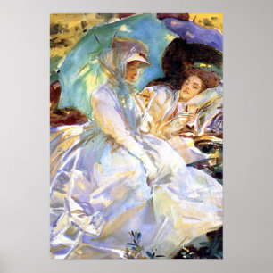 Poster Sargent - Col du Simplon. Lecture 1911