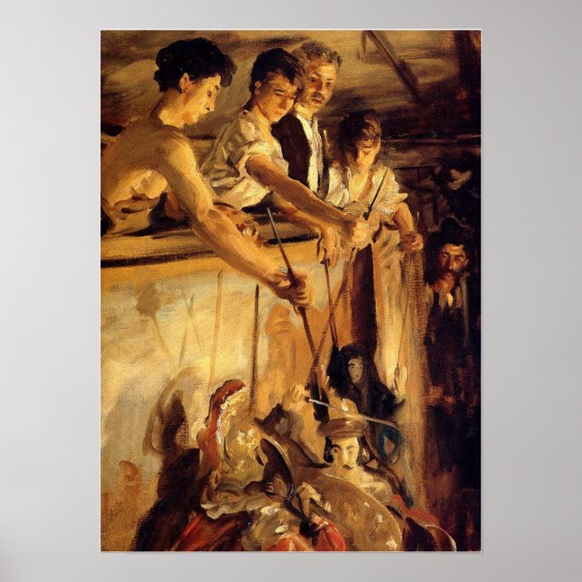 Poster Sargent - Marionettes 1903 (Devant)