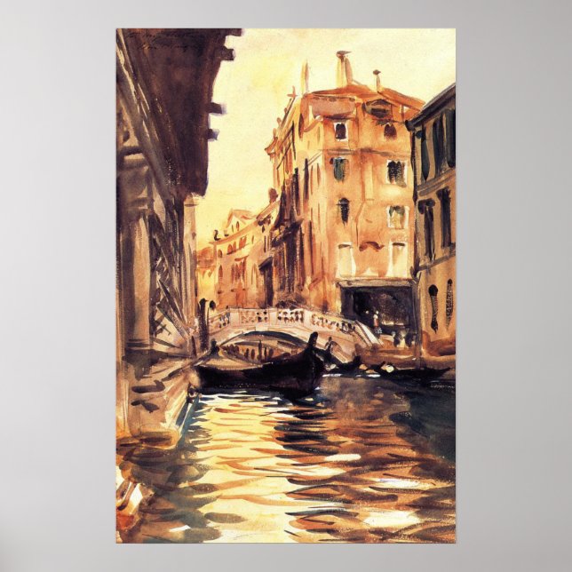 Poster Sargent - Ponte Della Canonica 1903 (Devant)