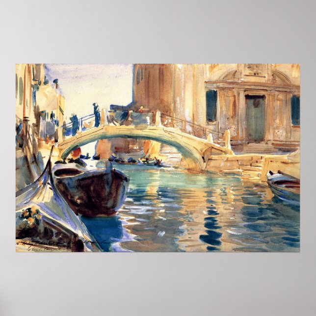 Poster Sargent - Ponte San Giuseppe Di Castello Venice (Devant)