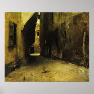 Poster Sargent - Une Rue À Venise 1882