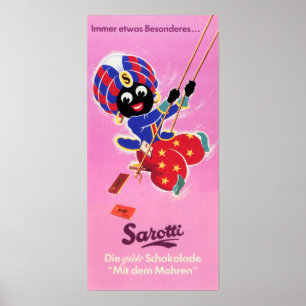 Poster SAROTTI CHOCOLATES & CANDIDES Rétro Allemand Adver