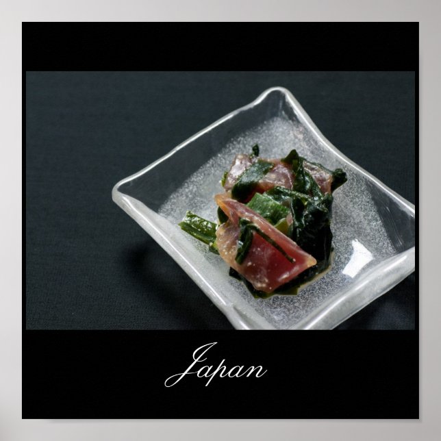 Poster Sashimi au Japon (Devant)