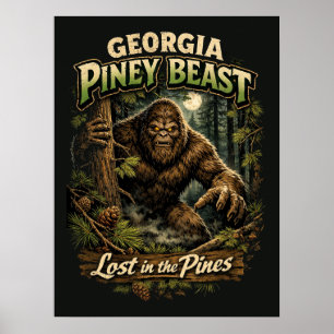 Poster Sasquatch Bigfoot