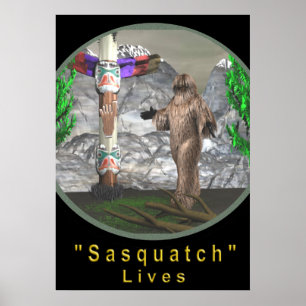 Poster Sasquatch de Bigfoot