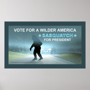 Poster Sasquatch, Président