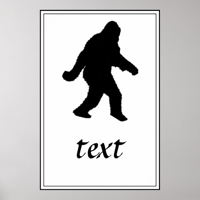 Poster Sasquatch Squatchin' Silhouette (Devant)