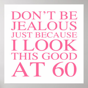 Poster Sassy 60e anniversaire pour les femmes