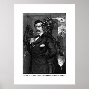 Poster Satan Tempérant John Wilkes Booth