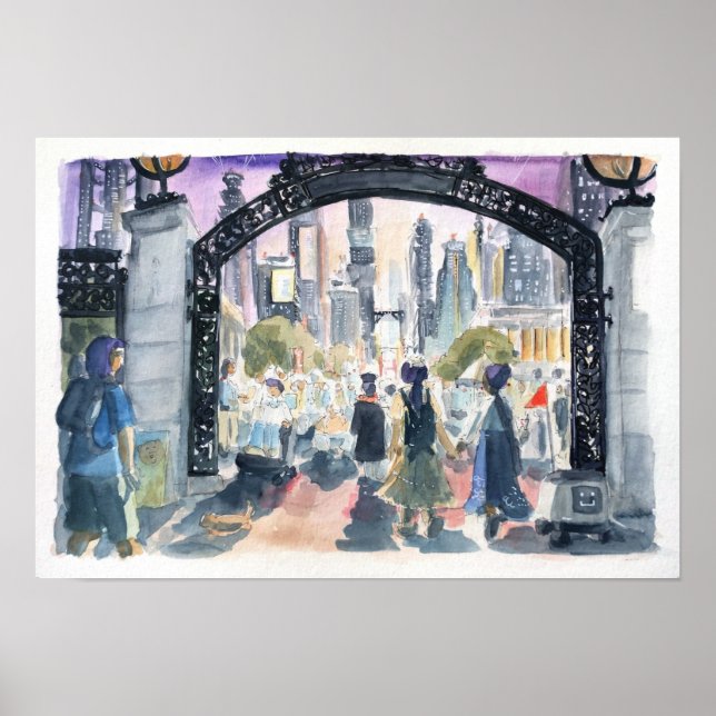 Poster Sather Gate, un peu de temps dans le futur (Devant)