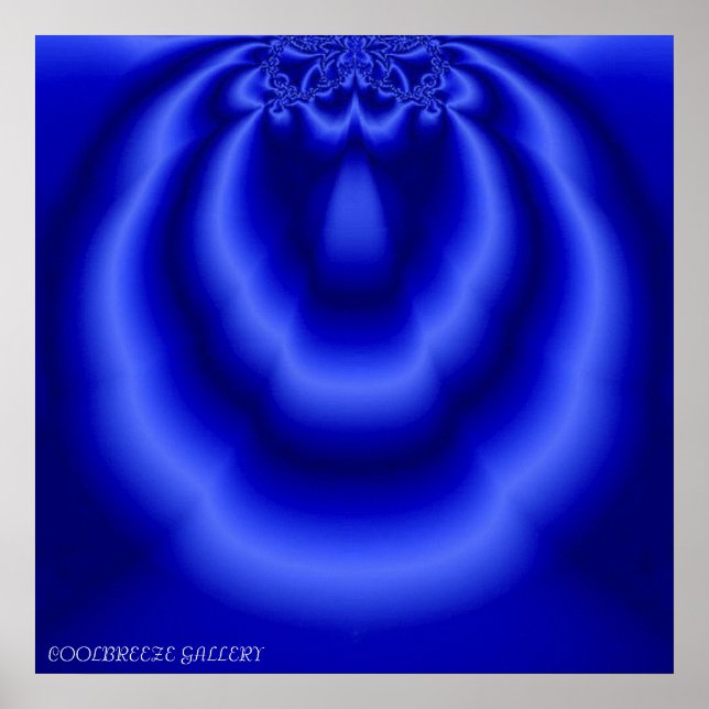 POSTER SATIN BLUES (Devant)