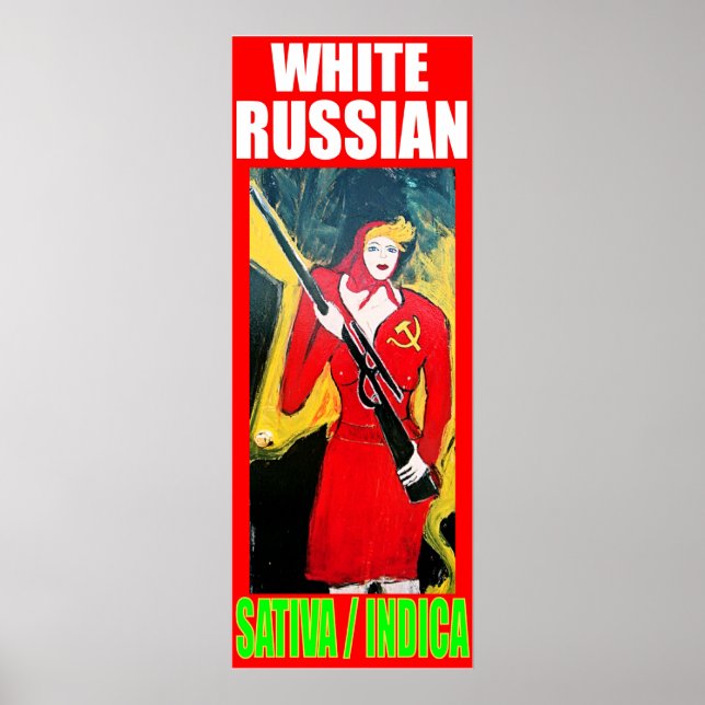 POSTER SATIVA INDICA RUSSE BLANCHE (Devant)